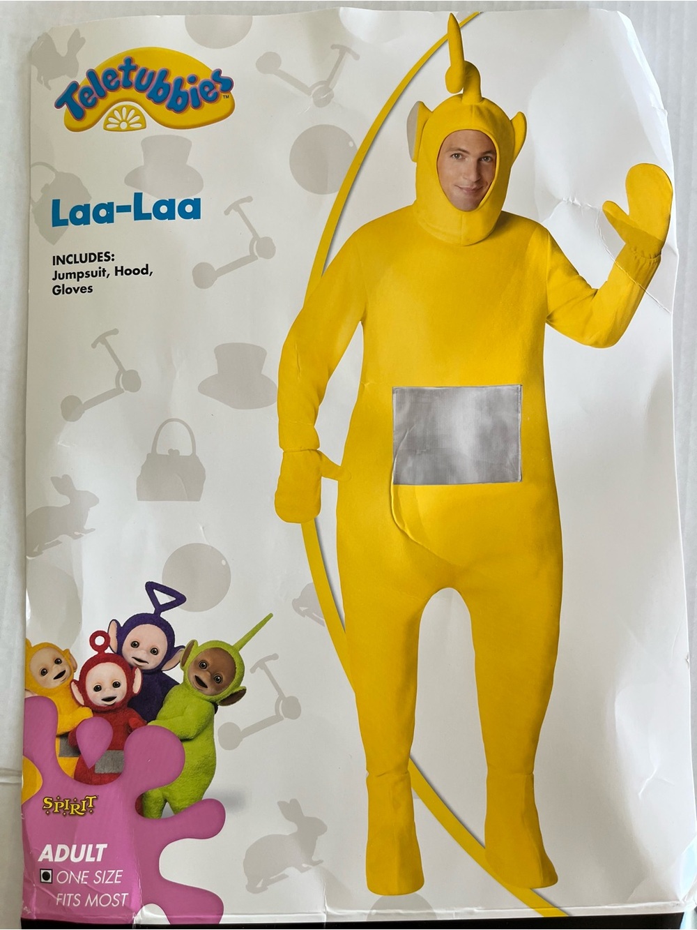 Teletubbies Laa-Laa Adult Cosplay Costume One Size Fits Most